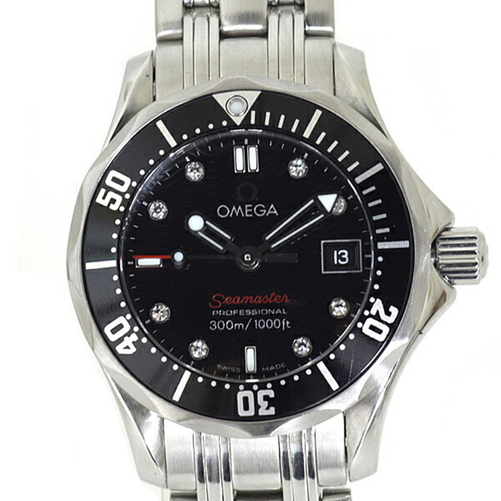OMEGA Seamaster 300 Ladies' Watch with 8 Diamonds, 212.30.28.61.51.001, Black...